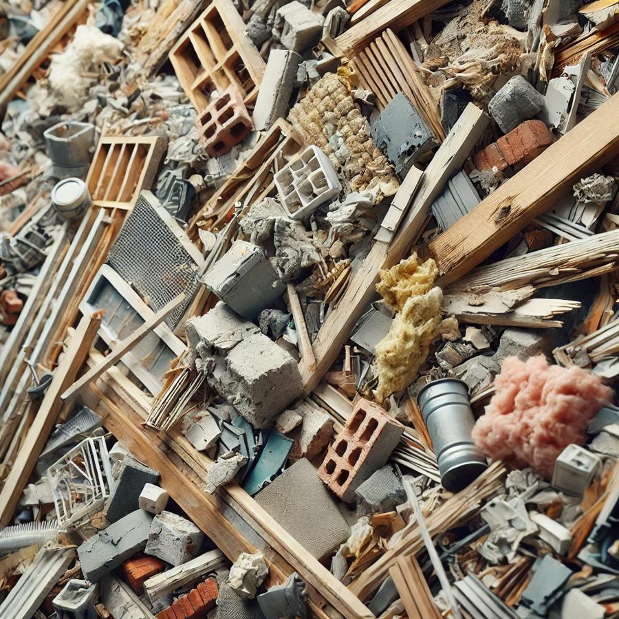 Bouwsloopafval-bouwbak